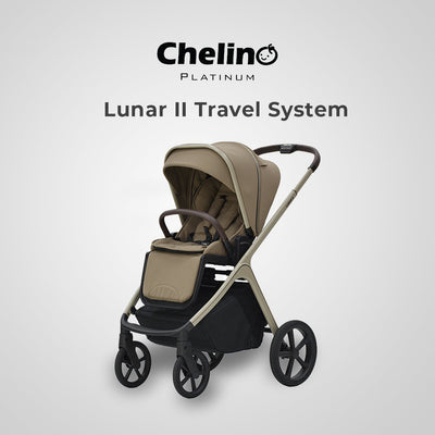 Lunar II Stroller & Carry Cot Travel System - Mocca