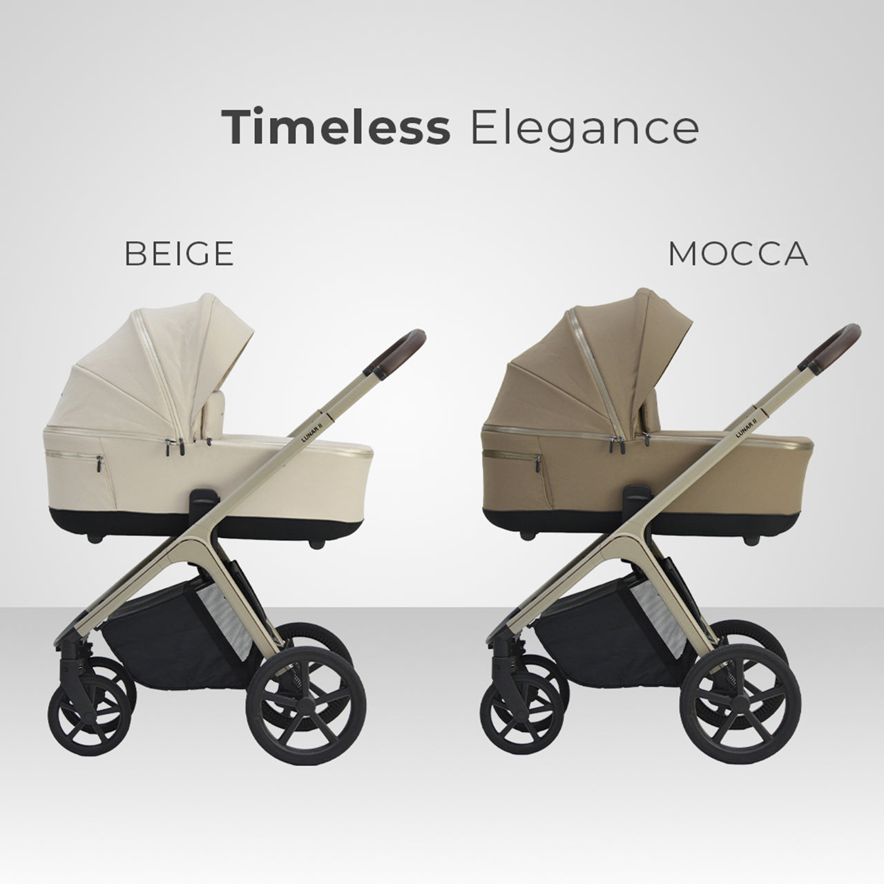 Lunar II Stroller & Carry Cot Travel System - Mocca