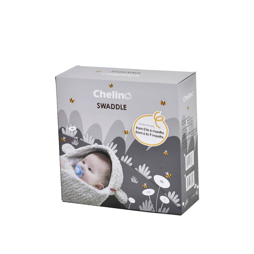 Baby Swaddle Sleeping Bag Grey - 6 - 9 Months