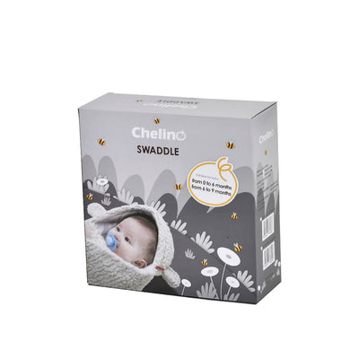 Baby Swaddle Sleeping Bag Grey - 6 - 9 Months