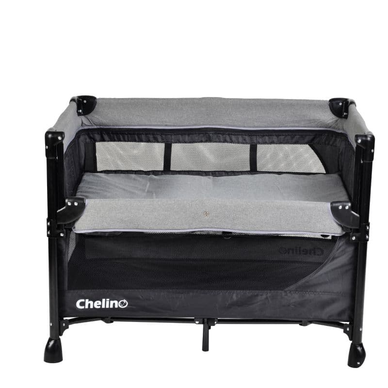 Chelino Tiffany Lux II Co-Sleeper Camp Cot with Mattress